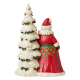 Jim Shore Santa Next To Tree with Toybag-6008125