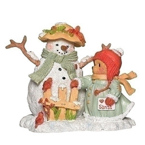 Cherished Teddies Betty and Snowman Bear Figurine-132848