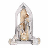 ROMAN HOLY FAMILY UNDER ARCH WITH ANIMAL SET-135632
