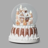 Roman Gingerbread House Musical Snow Globe – 136631