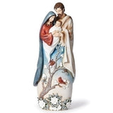 Roman Holy Family With Holly Blossom and White Poinsettia-137684