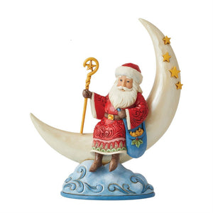 Jim Shore Santa on Cresent Moon Figurine-6012900