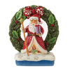 Jim Shore Santa by Light-Up Wreath-6012937