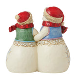 Jim Shore Snow Couple with Puppy Figurine-6012938