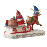 Jim Shore Reindeer Pulling Gnome Sled-6012954