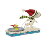 Peanuts By Jim Shore Snoopy w/ Woodstock on Saucer-6013044