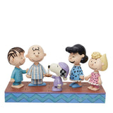 Peanuts By Jim Shore Peanuts gang in Christmas PJ's-6013046
