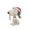 Peanuts By Jim Shore Snoopy Glitter Candy Cane Mini-6013048