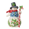 Jim Shore HWC Snowman w/Tall Candy Cane-6013686