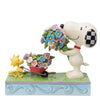 Peanuts By Jim Shore Snoopy Flowers & Woodstock-6014344