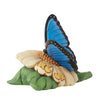 Jim Shore Heartwood Creek Mini Blue Morpho Butterfly Figurine-6014425