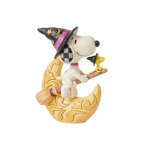 Peanuts By Jim Shore Snoopy Witch with Moon Figurine-6014621