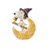Peanuts By Jim Shore Snoopy Witch with Moon Figurine-6014621