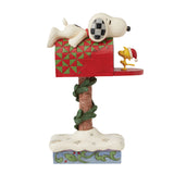 Peanuts by Jim Shore Snoopy & Woodstock Mailbox-6015028