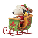 Peanuts by Jim Shore Snoopy & Woodstock in Sleigh-6015038