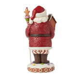 Jim Shore Heartwood Creek Gingerbread Santa w/Candy Cane Staff -6015410