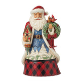 Jim Shore Heartwood Creek Highland Glen Santa Bird Figurine-6015440