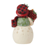 Jim Shore Highland Glen Snowman with Basket Figurine-6015442