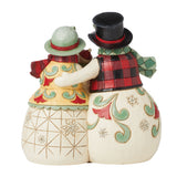 Jim Shore Heartwood Creek Highland Glen Snowmen Family Figurine-6015443