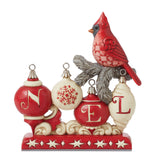 Jim Shore Heartwood Creek Nordic Noel Christmas Cardinal Noel Sign-6015487