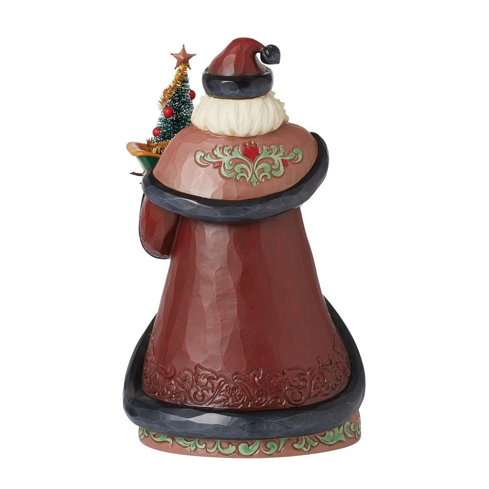Jim Shore Heartwood Creek Holiday Manor Santa With Sled Figurine - Thumbnail 3