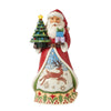 Jim Shore Heartwood Creek Santa Vintage LED Tree Figurine-6015495