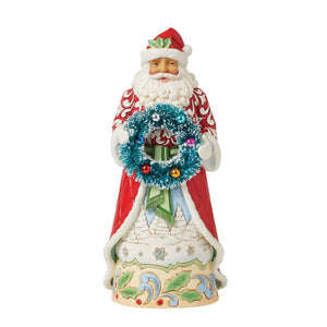 Jim Shore Santa with Sisal Wreath Figurine-6015496