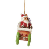 Jim Shore Heartwood Creek Gingerbread Christmas Sleigh Ornament-6015508