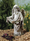 JOSEPH STUDIO  ANGEL W/BIRDS ON DRESS GARDEN STATUE-62854