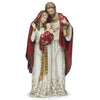 634516, 12.75"H HOLY FAMILY RED
FIGURINE JOSEPH'S STUDIO on White Back Ground