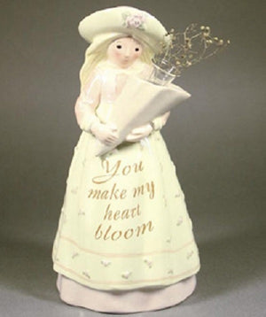 Enesco Seeds of Love Make My Heart Bloom Figural Vase-0000592