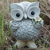 Roman's Pudgy Owl In Rain Boots Garden Statue-10838