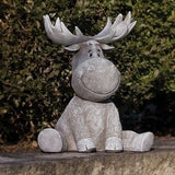 Roman - Pudgy Moose - Garden Statue - 12156