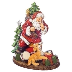 Roman Santa with Dog Figurine-131654