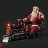 Roman Musical Santa Riding Train-135693