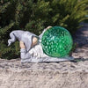 Roman LED GNOME GREEN SOLAR Light Statue With Butterfly-14321