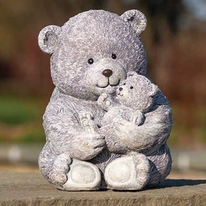 Roman's Pudgy Bear And Baby Garden Statue - 16336