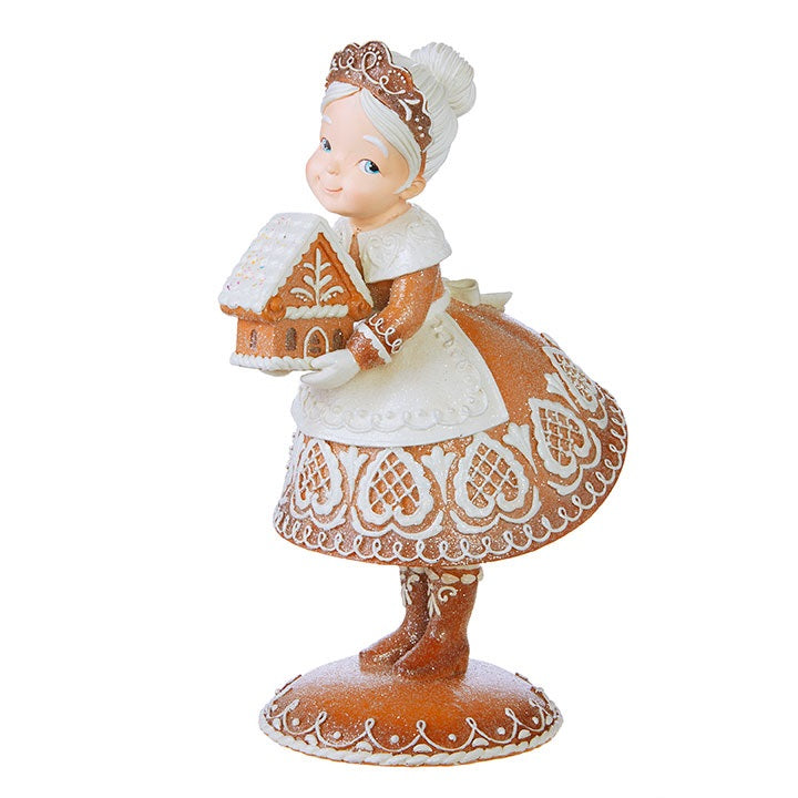 Roman Mrs. Claus with Gingerbread House Table Decor - Thumbnail 2