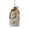 Jim Shore White Woodland Holy Family Ornament-6007932