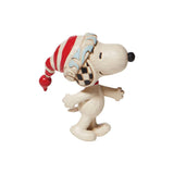 Peanuts by Jim Shore Mini Snoopy with red/white cap – 6008960