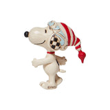 Peanuts by Jim Shore Mini Snoopy with red/white cap – 6008960
