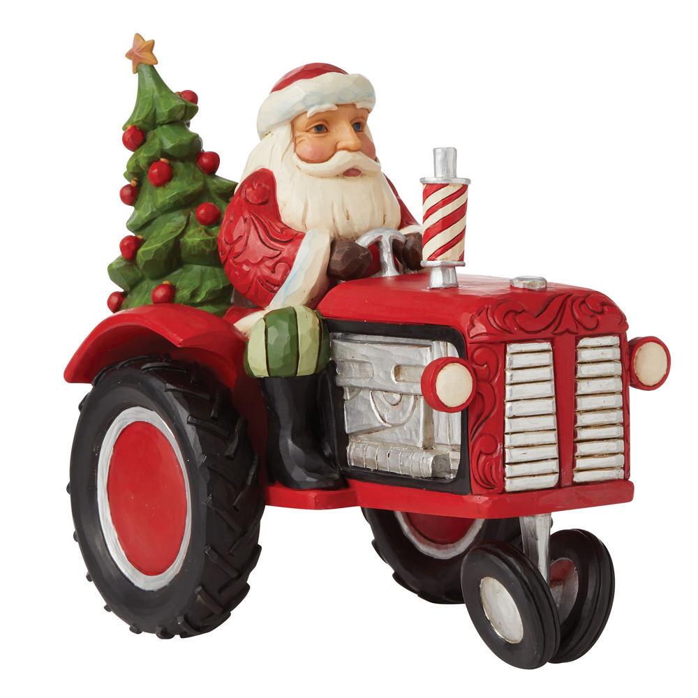 Jim Shore Lic. Country Living Santa Driving Tractor - 6009122 – Higgins ...