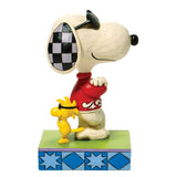 Jim Shore Peanuts Joe Cool Snoopy and Woodstock Back to Back-6010115