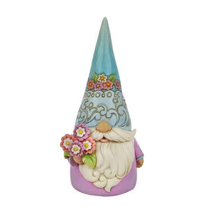 Jim Shore Heartwood Creek Gnome with Flowers – 6010286