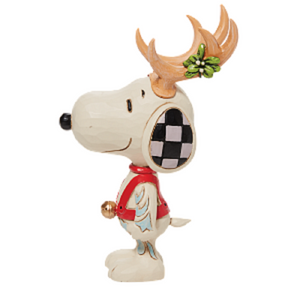 Jim Shore Peanuts Snoopy Reindeer Mini-6010327
