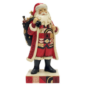Jim Shore Santa with FAO Toy Bag-6010852