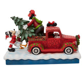 Jim Shore Disney Traditions Red Truck with Mickey and Friends-6010868
