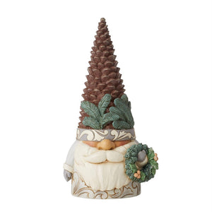 Jim Shore Woodland Gnome with Pinecone Hat-6011624