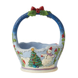 Jim Shore Christmas Basket with Scene-6011886
