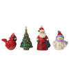 Jim Shore Set of 4 Hanging Min Ornaments-6011887